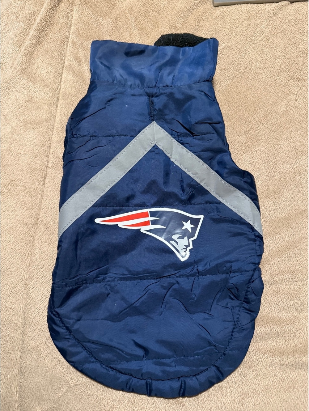 Little Earth Productions New England Patriots Dog Jacket Vest Fleece Small